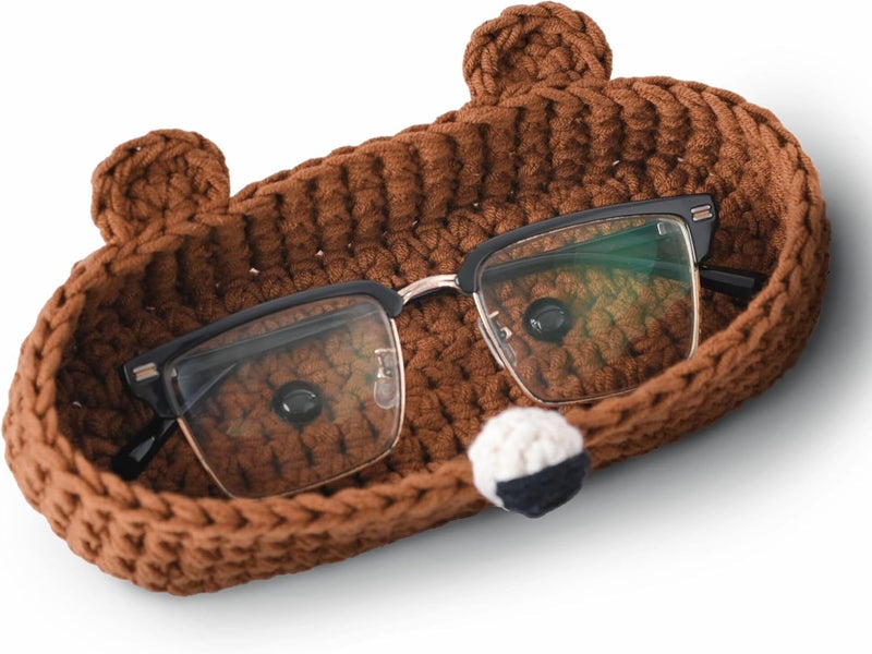 SmartChoice HandMade Bear Crochet Glasses Holder - Image 1